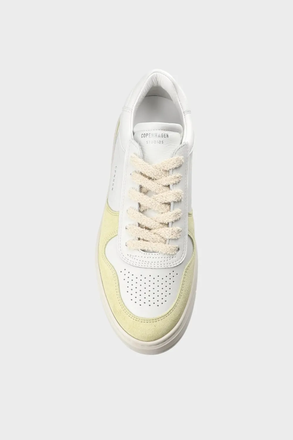 COPENHAGEN STUDIOS Sneaker-Cph75 Leather Mix Weis Gelb