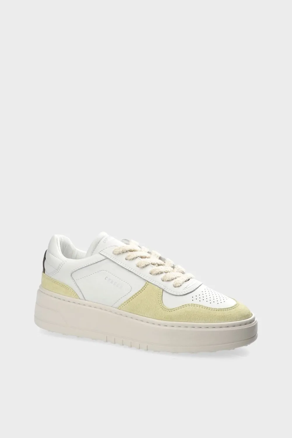 COPENHAGEN STUDIOS Sneaker-Cph75 Leather Mix Weis Gelb