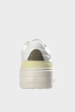 COPENHAGEN STUDIOS Sneaker-Cph75 Leather Mix Weis Gelb