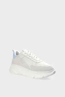 COPENHAGEN STUDIOS Sneaker-Cph40 Leather Mix Off White/Light Blue