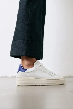 COPENHAGEN STUDIOS Sneaker-Cph72 Leather Mix Weis Blau