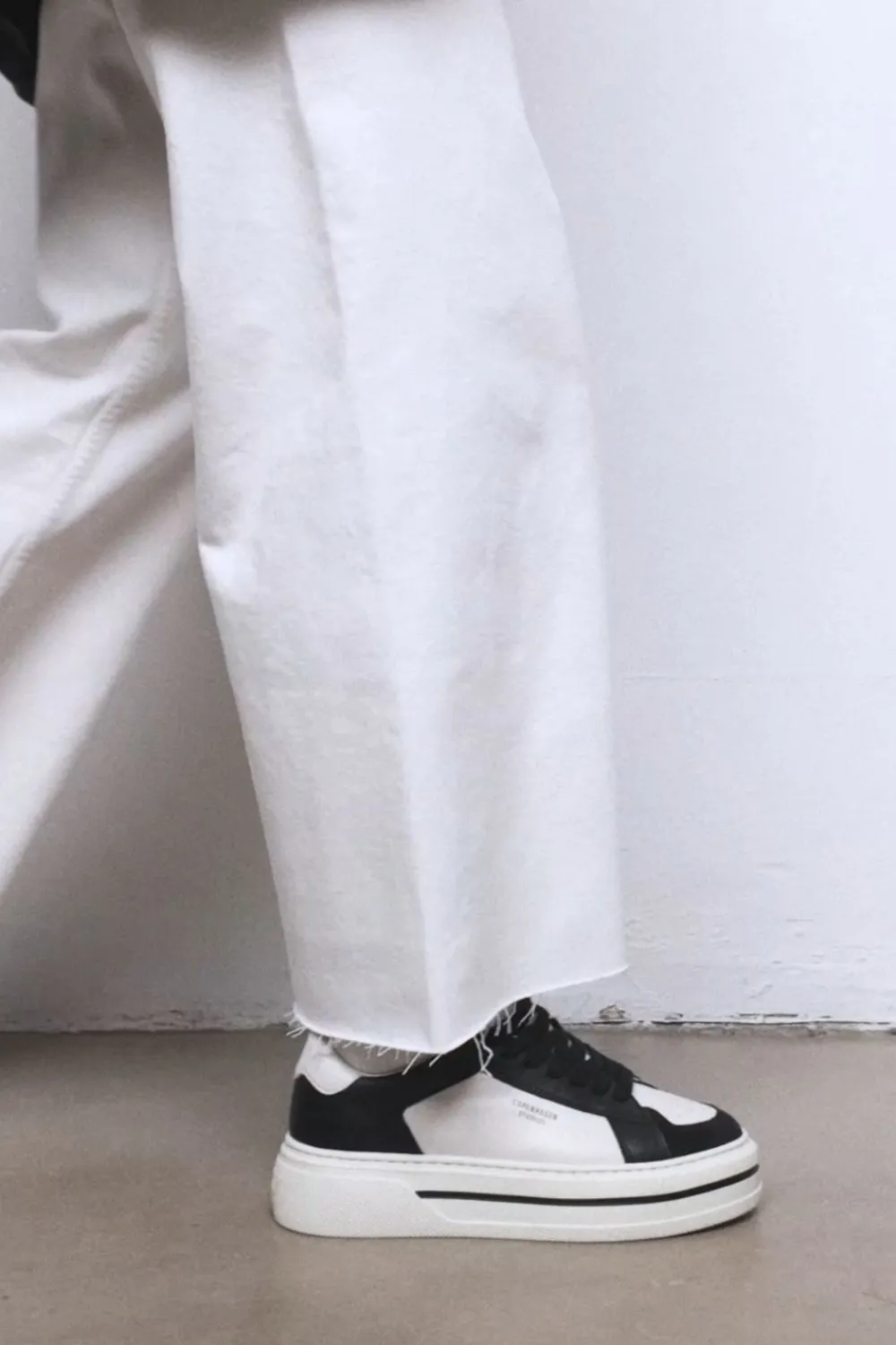 COPENHAGEN STUDIOS Sneaker-Cph181 Leather Mix Schwarz/Cremebeige