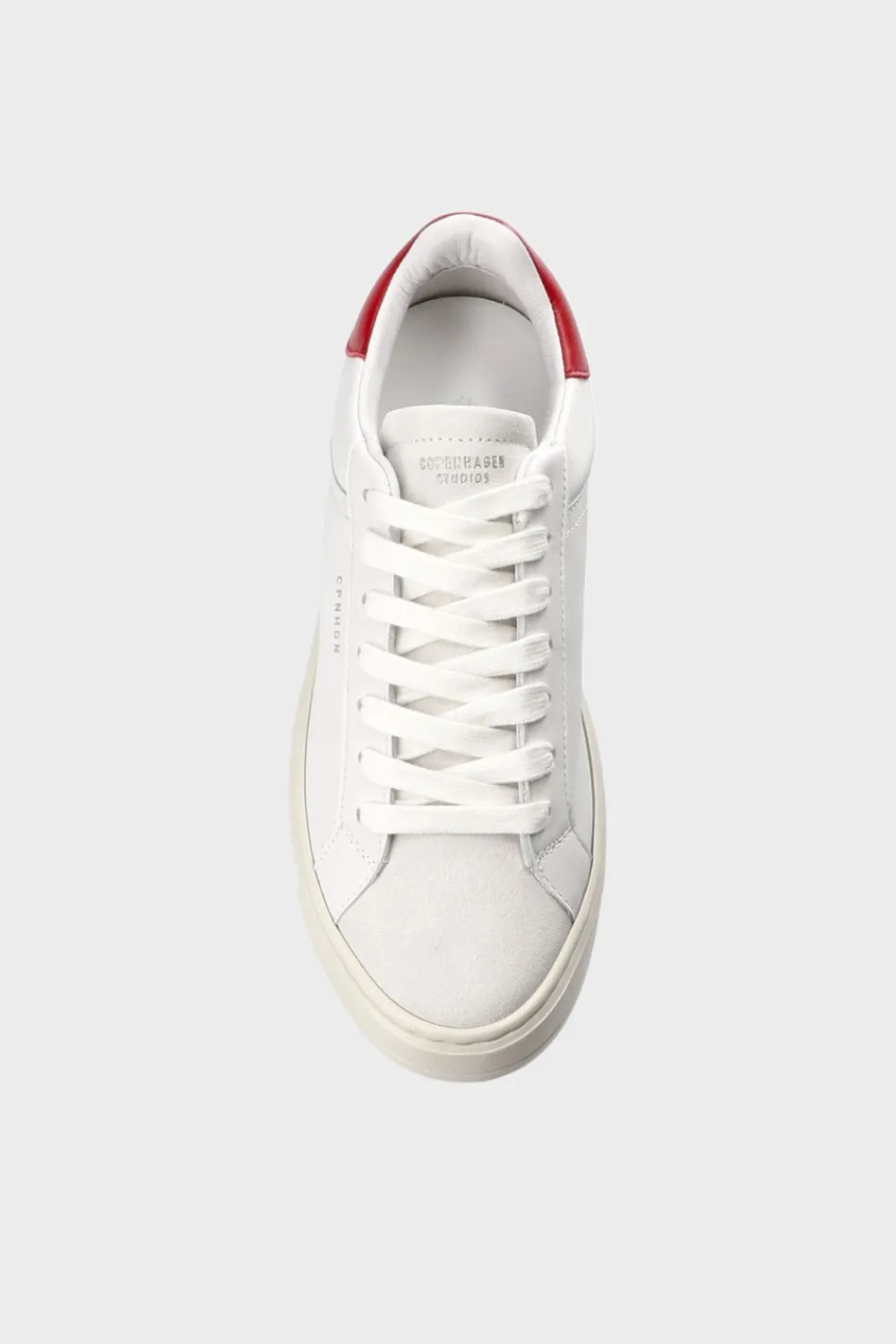 COPENHAGEN STUDIOS Sneaker-Cph72 Leather Mix Weis Rot