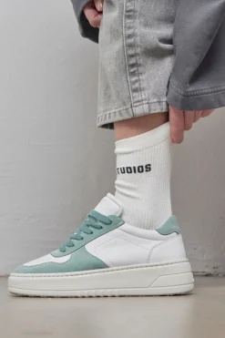 COPENHAGEN STUDIOS Sneaker-Cph77 Leather Mix Weis/Salbei