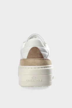 COPENHAGEN STUDIOS Sneaker-Cph75 Leather Mix Weis/Nuss