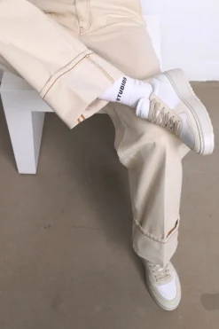 COPENHAGEN STUDIOS Sneaker-Cph77 Leather Mix Weise Creme