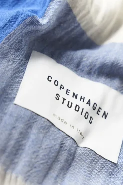 COPENHAGEN STUDIOS Schals-Cph Shawl 7 Cotton Mix Creme/Blau