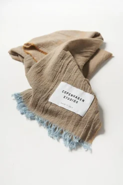 COPENHAGEN STUDIOS Schals-Cph Shawl 8 Cotton Mix Hellblau/Orange