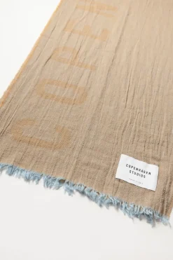 COPENHAGEN STUDIOS Schals-Cph Shawl 8 Cotton Mix Hellblau/Orange
