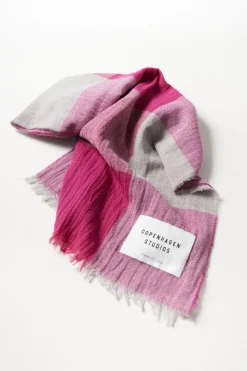 COPENHAGEN STUDIOS Schals-Cph Shawl 7 Cotton Mix Light Grey/Rose