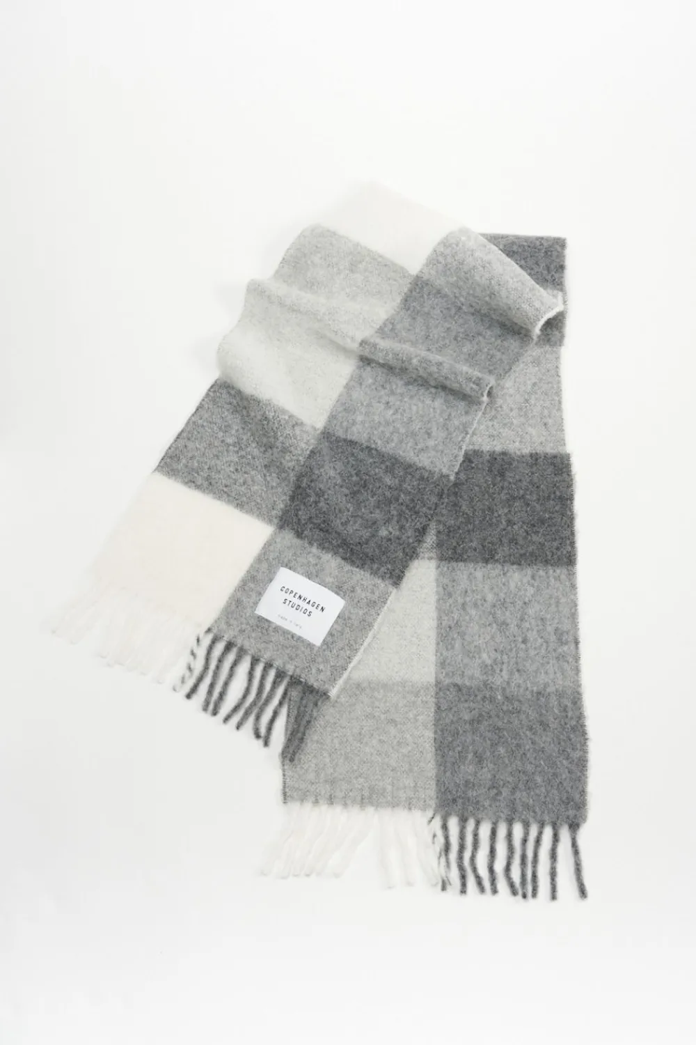 COPENHAGEN STUDIOS Schals-Cph Shawl 4 Wool Mix Graue Melange
