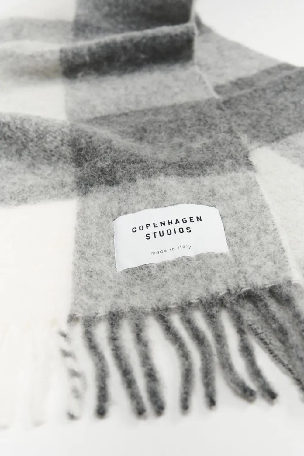 COPENHAGEN STUDIOS Schals-Cph Shawl 4 Wool Mix Graue Melange