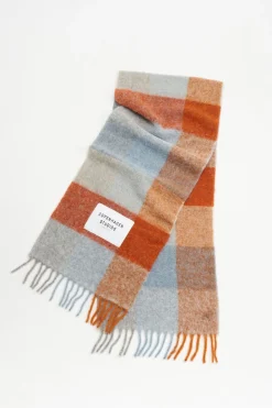 COPENHAGEN STUDIOS Schals-Cph Shawl 2 Wool Mix Blau/Orange