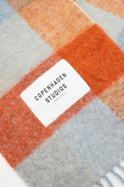 COPENHAGEN STUDIOS Schals-Cph Shawl 2 Wool Mix Blau/Orange