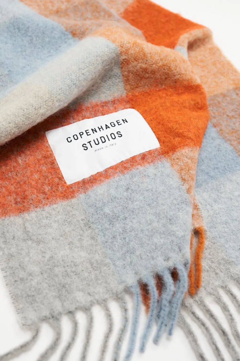 COPENHAGEN STUDIOS Schals-Cph Shawl 2 Wool Mix Blau/Orange