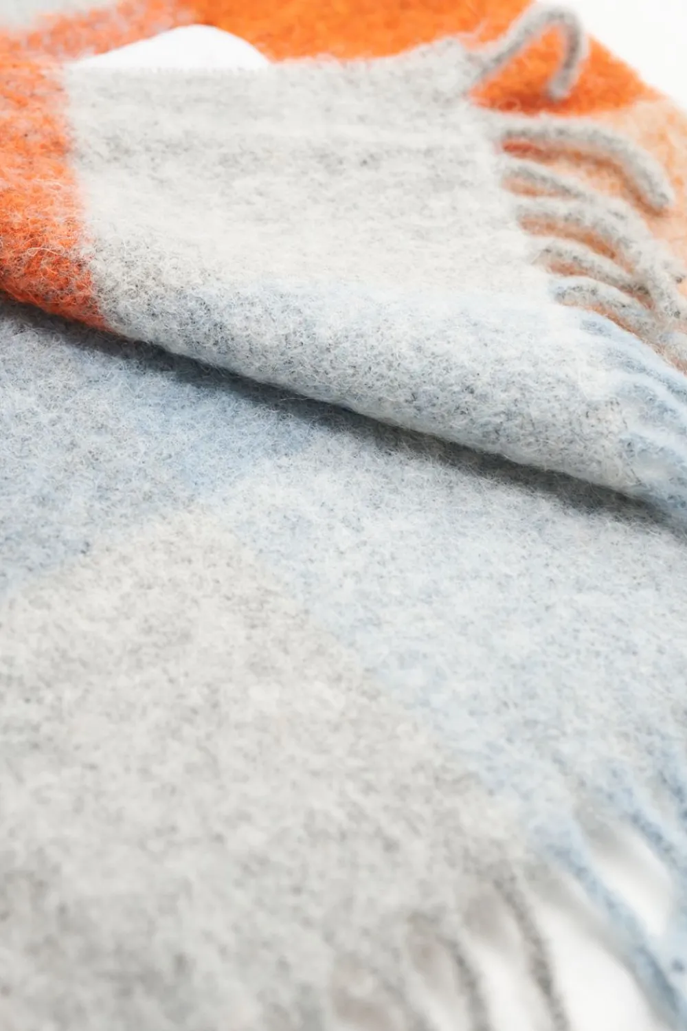 COPENHAGEN STUDIOS Schals-Cph Shawl 2 Wool Mix Blau/Orange