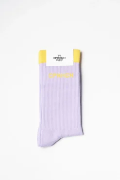 COPENHAGEN STUDIOS Socken-Cph Socks 2 Cotton Blend Lavendel/Gelb