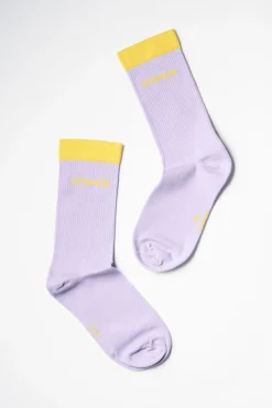 COPENHAGEN STUDIOS Socken-Cph Socks 2 Cotton Blend Lavendel/Gelb