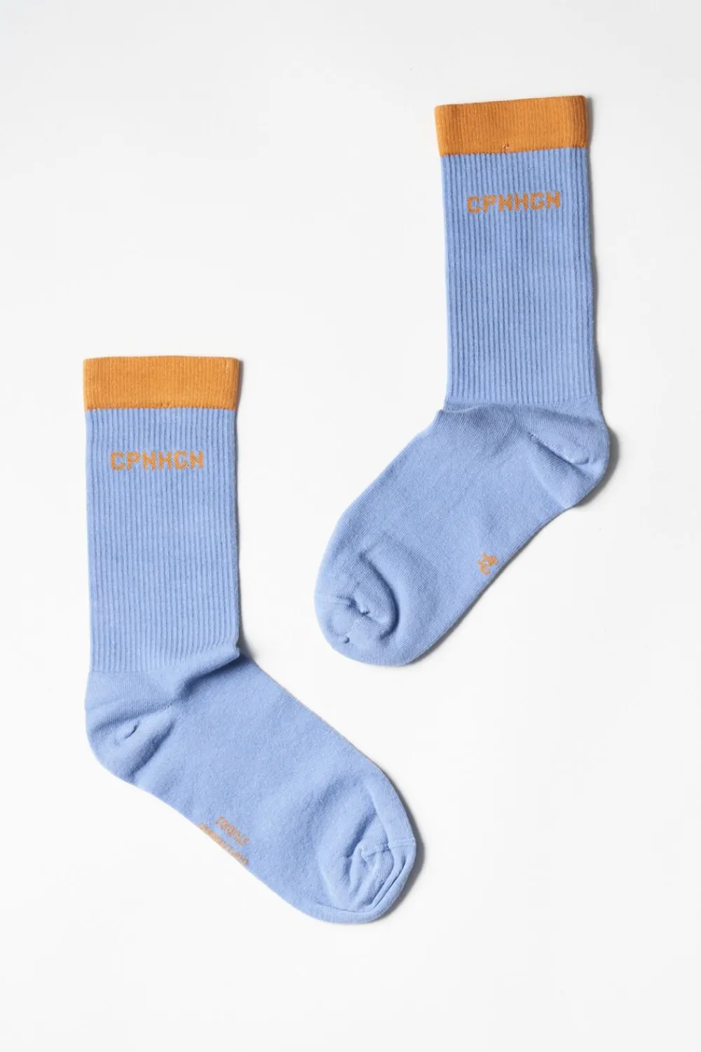 COPENHAGEN STUDIOS Socken-Cph Socks 2 Cotton Blend Hellblau/Orange