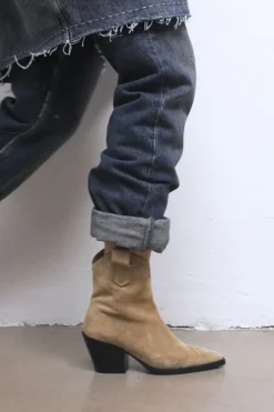 COPENHAGEN STUDIOS Westernstiefel-Cph238 Suede Honig