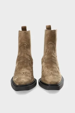 COPENHAGEN STUDIOS Westernstiefel-Cph232 Suede Taupe