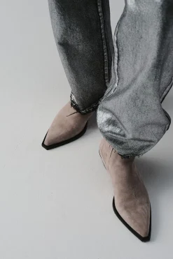 COPENHAGEN STUDIOS Westernstiefel-Cph244 Suede Leichter Stein