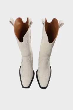 COPENHAGEN STUDIOS Westernstiefel-Cph233 Suede Cremefarben