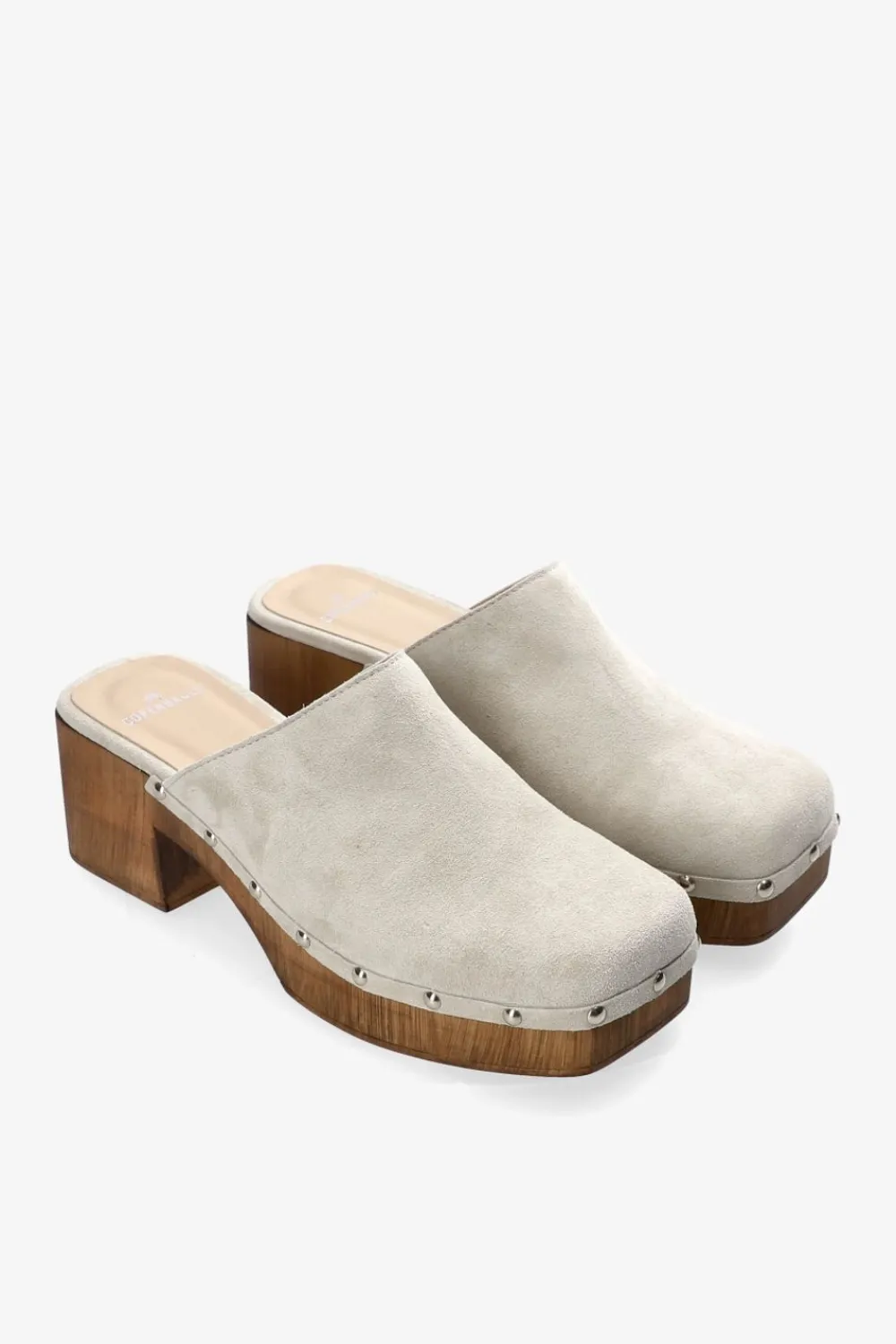 COPENHAGEN STUDIOS Pantoletten-Cph793 Suede Cremefarben