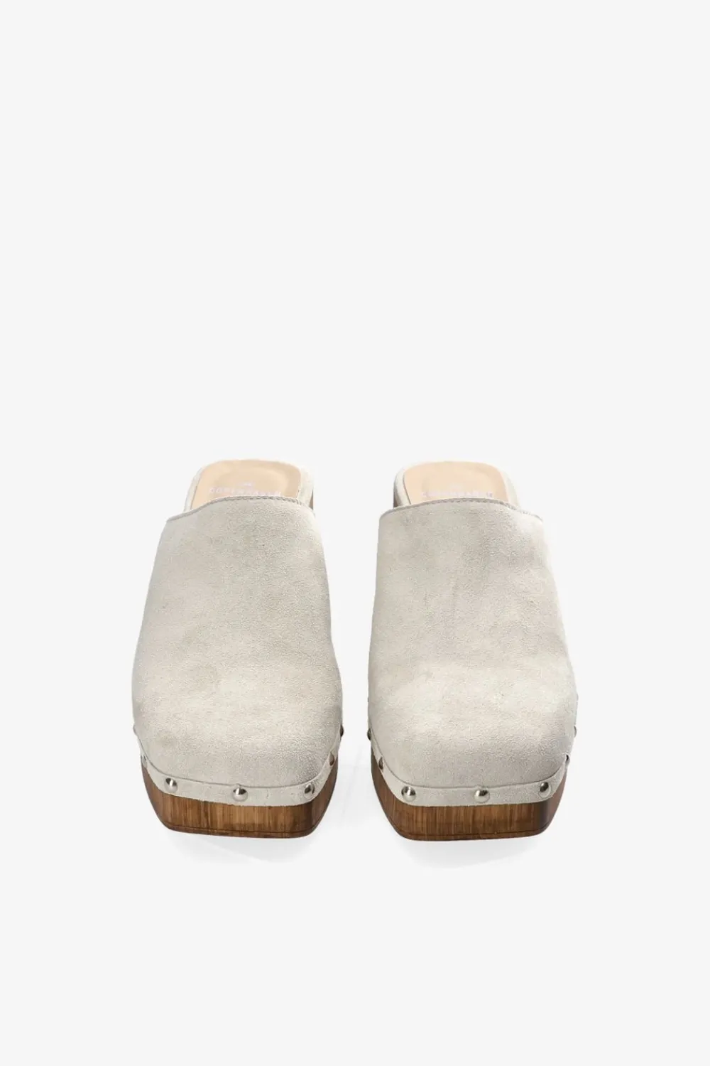 COPENHAGEN STUDIOS Pantoletten-Cph793 Suede Cremefarben