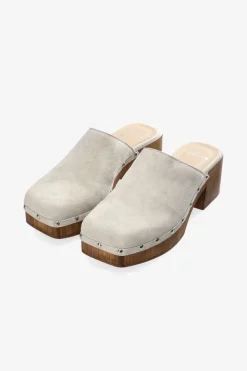 COPENHAGEN STUDIOS Pantoletten-Cph793 Suede Cremefarben