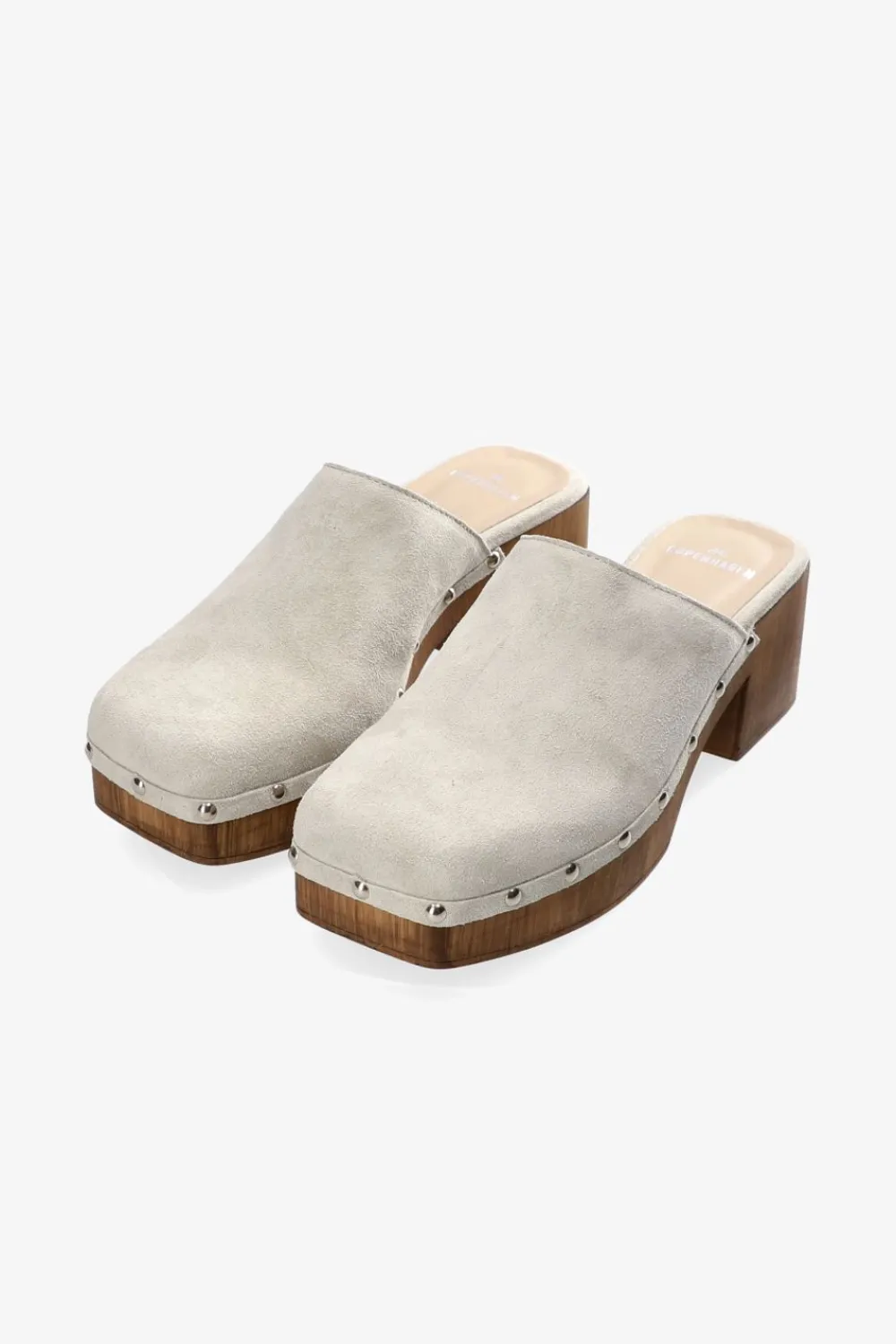 COPENHAGEN STUDIOS Pantoletten-Cph793 Suede Cremefarben