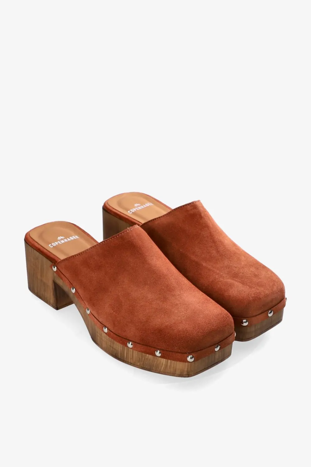 COPENHAGEN STUDIOS Pantoletten-Cph793 Suede Kamel