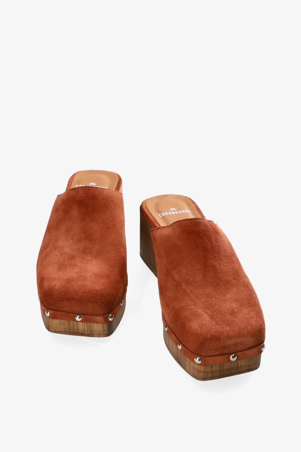 COPENHAGEN STUDIOS Pantoletten-Cph793 Suede Kamel