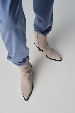 COPENHAGEN STUDIOS Westernstiefel-Cph238 Suede Leichter Stein