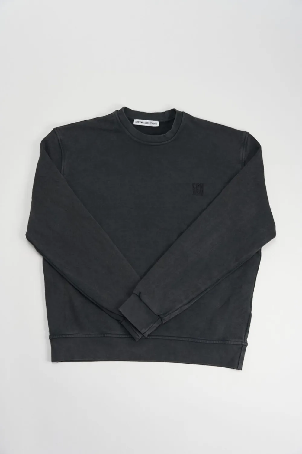 COPENHAGEN STUDIOS Zur Seite Fahren-Cph Sweat 12 Cotton Schwarz Gewaschen