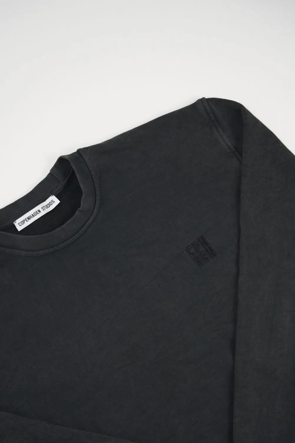 COPENHAGEN STUDIOS Zur Seite Fahren-Cph Sweat 12 Cotton Schwarz Gewaschen