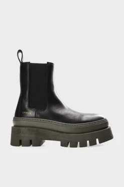 COPENHAGEN STUDIOS Stiefel-Cph686 Vitello Schwarz Grun