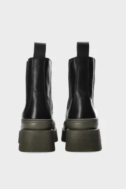 COPENHAGEN STUDIOS Stiefel-Cph686 Vitello Schwarz Grun