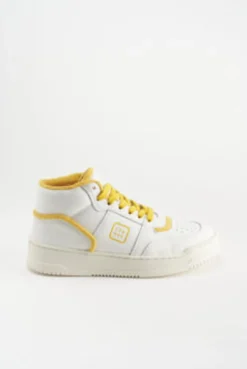 COPENHAGEN STUDIOS Sneaker-Cph196 Vitello Weis Gelb
