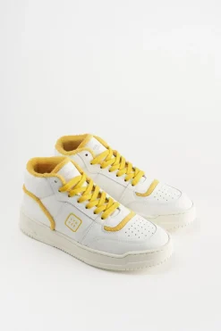 COPENHAGEN STUDIOS Sneaker-Cph196 Vitello Weis Gelb