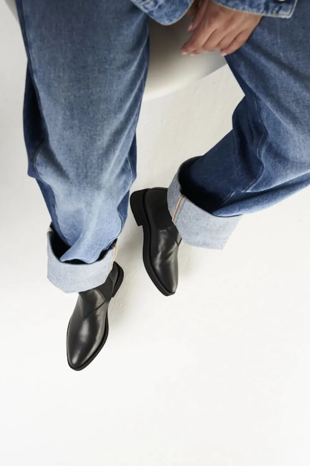 COPENHAGEN STUDIOS Stiefel-Cph605 Vitello Schwarz