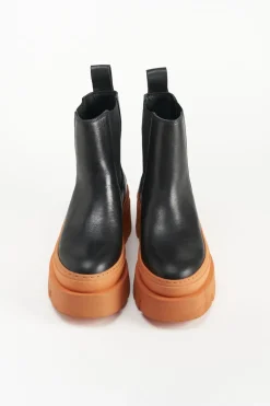 COPENHAGEN STUDIOS Stiefel-Cph686 Vitello Schwarz/Orange