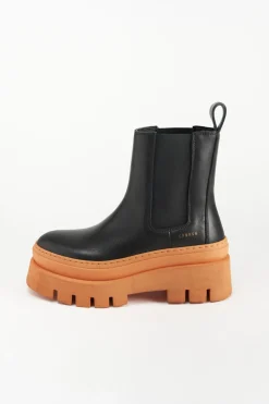 COPENHAGEN STUDIOS Stiefel-Cph686 Vitello Schwarz/Orange