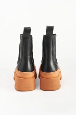 COPENHAGEN STUDIOS Stiefel-Cph686 Vitello Schwarz/Orange