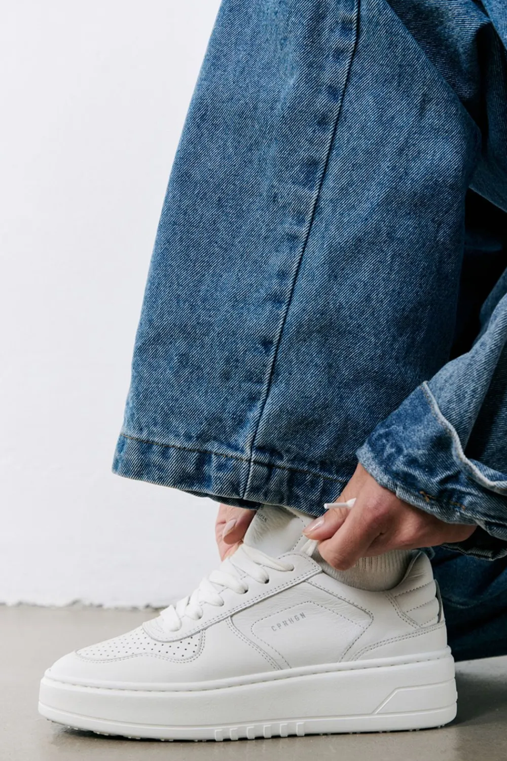 COPENHAGEN STUDIOS Sneaker-Cph71 Vitello Weis