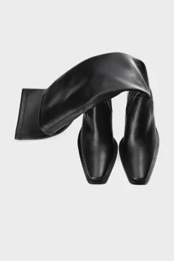 COPENHAGEN STUDIOS Westernstiefel-Cph285 Vitello/Vegan Stretch Schwarz