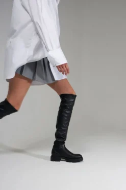 COPENHAGEN STUDIOS Stiefel-Cph544 Vitello/Vegan Stretch Schwarz
