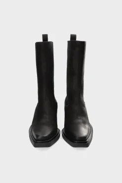 COPENHAGEN STUDIOS Westernstiefel-Cph282 Waxed Nabuc Schwarz