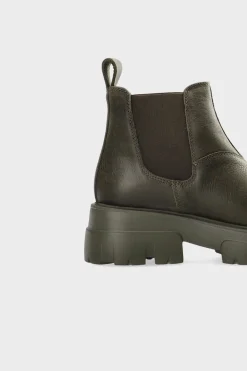 COPENHAGEN STUDIOS Stiefel-Cph155 Waxed Nabuc Khaki