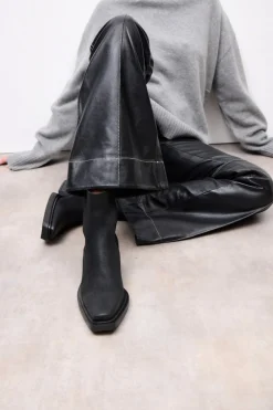COPENHAGEN STUDIOS Westernstiefel-Cph236 Waxed Nabuc Schwarz